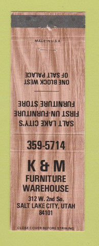 Matchbook Cover - K&M Furniture Salt Lake City UT