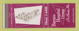 Matchbook Cover - Barnes Hospital Group ST Louis MO