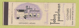 Matchbook Cover - Tabin Pearlman Men's Clothes New York City