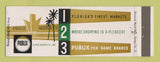 Matchbook Cover - Publix Grocery Stores Full Length