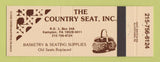 Matchbook Cover - The Country Seat Baskets Seating Kempton PA