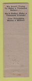 Matchbook Cover - Salta's Flowers Portland OR FTD WEAR
