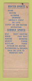 Matchbook Cover - Sun Valley ID Union Pacific Railroad