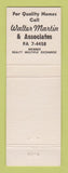 Matchbook Cover - Walter Martin Real Estate Spokane WA