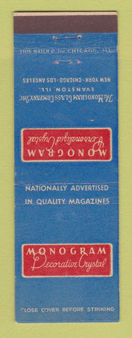 Matchbook Cover - Monogram Personalized Crystal Evanston IL