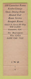 Matchbook Cover - Caravan Inn Lancaster CA