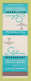 Matchbook Cover - Skyhaven Restaurant Little Rock AR Municipal Airport