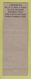 Matchbook Cover - Old Heidelberg Liquor Bar Orlando FL area