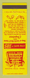 Matchbook Cover - Save Way Discount Liquor Wichita Falls TX