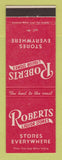 Matchbook Cover - Roberts Liquor Stores Long Beach CA