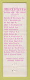 Matchbook Cover - Merchants National Bank and Trust Indianapolis IN WEAR