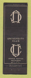 Matchbook Cover - University Club Grand Rapids MI