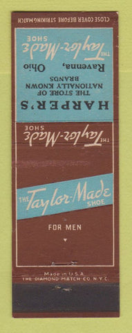 Matchbook Cover - Taylor Made Shoes for Men Harper's Ravenna OH
