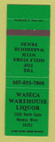 Matchbook Cover - Waseca Warehouse Liquor MN