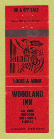 Matchbook Cover - Woodland Inn Ray MN
