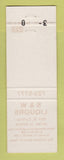 Matchbook Cover - S&W Liquors Joliet IL
