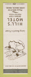 Matchbook Cover - Hill's Motel Long Beach WA girlie