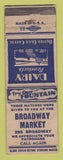 Matchbook Cover - Broadway Market Grocery WORN