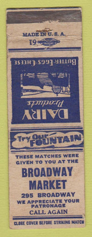 Matchbook Cover - Broadway Market Grocery WORN