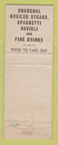 Matchbook Cover - Huddle Lounge Restaurant St Louis MO WORN