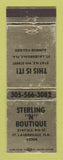 Matchbook Cover - Sterling n Boutique Fort Lauderdale FL WEAR