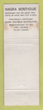 Matchbook Cover - Nagra Boutique Deurne Belgium WEAR