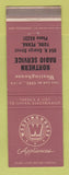 Matchbook Cover - Westinghouse Appliances Northern Radio Service York PA