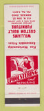 Matchbook Cover - Williams Custom Built Furniture Newark OH