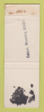 Matchbook Cover - Oil City Liquors Casper WY bar WORN BACK