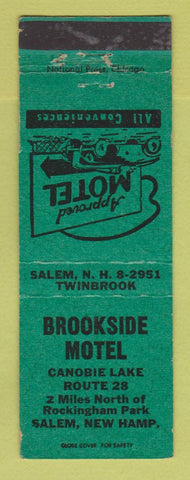 Matchbook Cover - Brookside Motel Salem NH WEAR