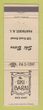 Matchbook Cover - Ski Barn Dick Kiley Pawtucket RI WEAR