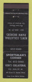 Matchbook Cover - Sportsman's Corner Ken's Pawn Saskatoon? SK?