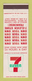 Matchbook Cover - 7-11 Stores La Mesa CA