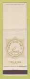 Matchbook Cover - Sunnyside Hall Catering