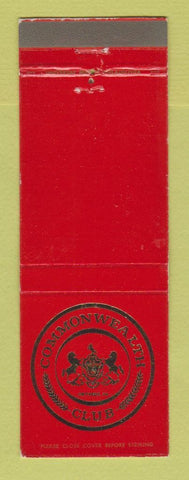 Matchbook Cover - Commonwealth Club