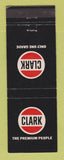 Matchbook Cover - Clark oil  gas