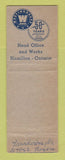 Matchbook Cover - Westinghouse 1953 Hamilton ON Canada WEAR