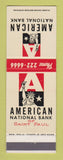 Matchbook Cover - American National Bank St Paul MN
