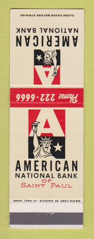 Matchbook Cover - American National Bank St Paul MN