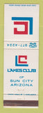 Matchbook Cover - Lakes Club of Sun City AZ
