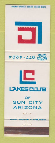 Matchbook Cover - Lakes Club of Sun City AZ