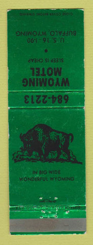 Matchbook Cover - Wyoming Motel Buffalo WY WEAR