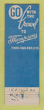 Matchbook Cover - Thompson's Restaurants