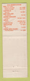 Matchbook Cover - Tahiti Beachcomber Southern Pacific Hotel Corp WEAR