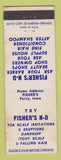 Matchbook Cover - Fisher's ND Scalp Treatment Product Perry IA STAINED