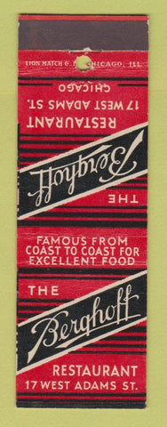 Matchbook Cover - Berghoff Restaurant Chicago IL