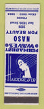 Matchbook Cover - Naso Beauty Salon