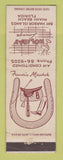 Matchbook Cover - Francis Maschek Holiday Lounge Miami Beach FL