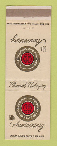 Matchbook Cover - Ohio Boxboard 50th Rittman OH