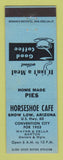 Matchbook Cover - Horseshoe Cafe Show Low AZ 1953